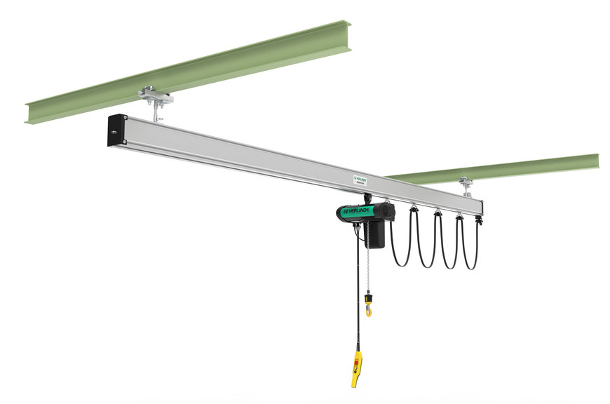 VERLINDE fits out a new building with a light and ergonomic overhead handling system